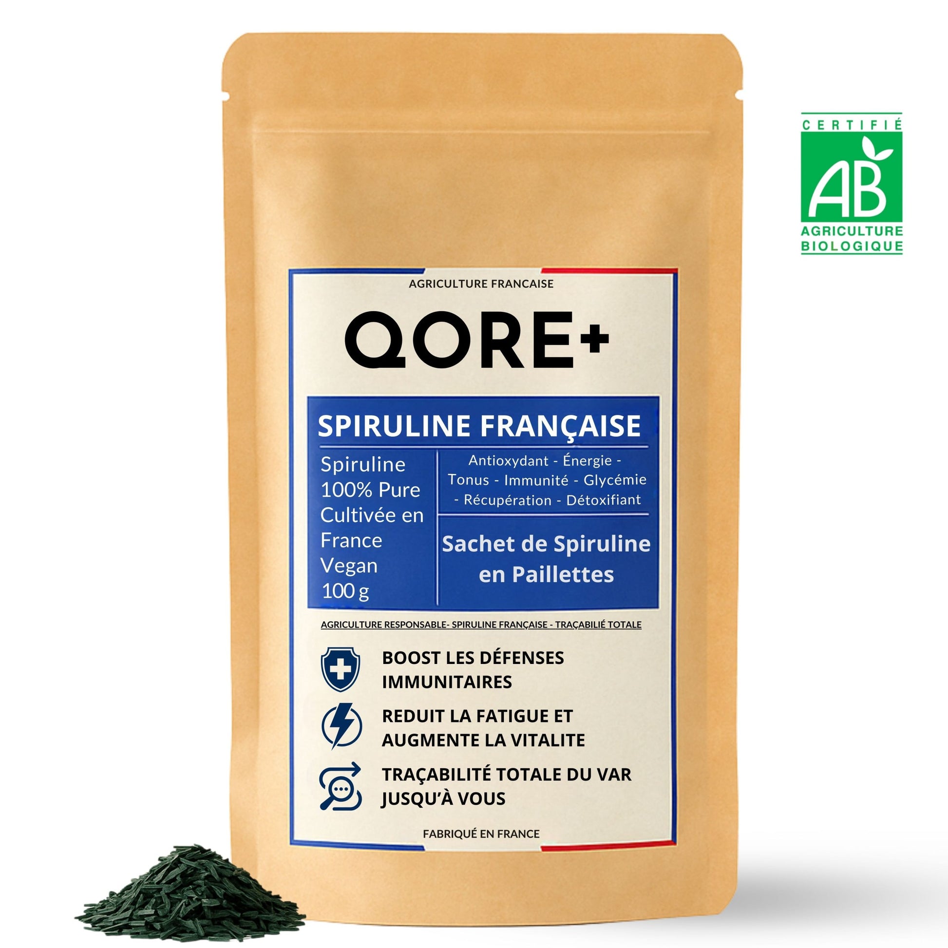 spiruline paillettes bio française