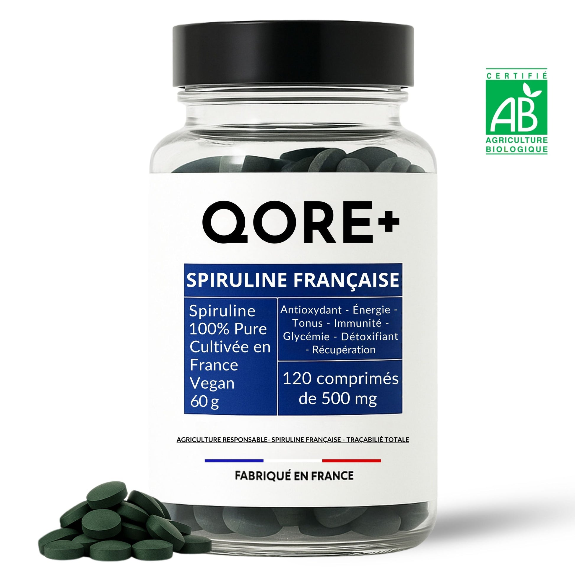 spiruline comprimé bio française 60g