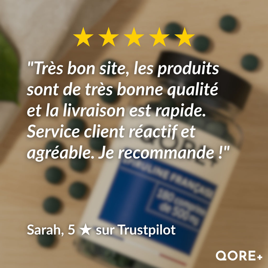 SPIRULINE BIO FRANÇAISE - Cure de 20 jours - L'ÉNERGIE NATURELLE DE L'ÉTÉ